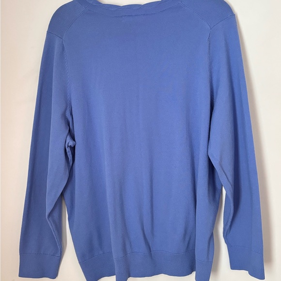 Lands’End Women’s Classic Blue Sweater Size 2XL - Picture 10 of 16